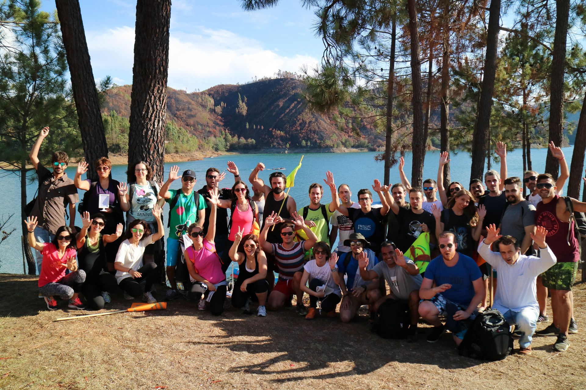 NDrive team @ 2017 team building event. NDrive team at a corporate event.