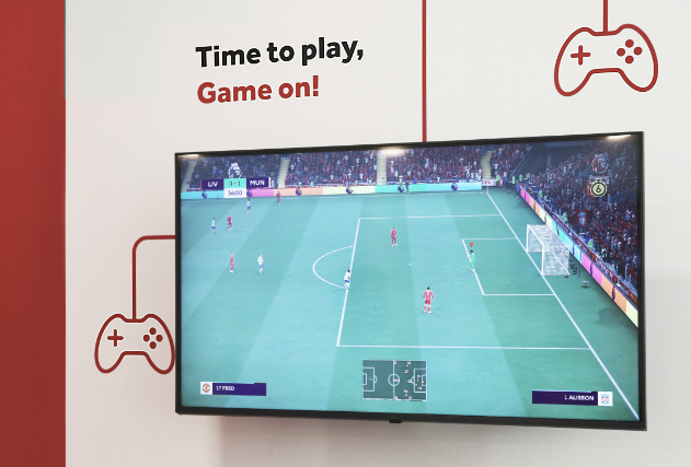 A detail of the leisure room.